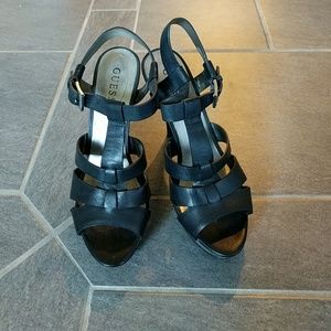 Guess platform sandal w/stiletto heels